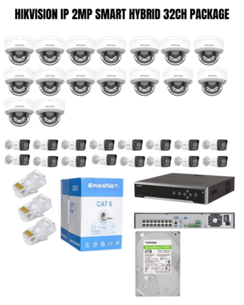 HIKVISION IP 2MP SMART HYBRID 32CH PACKAGE