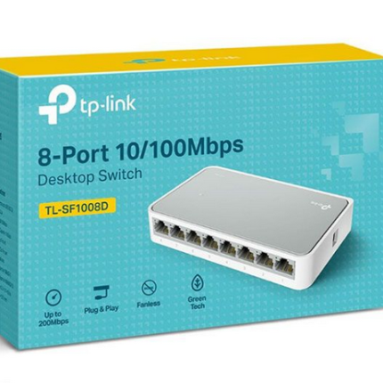 L2, 8 10/100M RJ45 ports desktop plastic switch DS-3E0108D-E