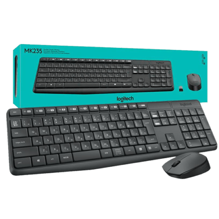 LOGITECH MK235 WIRELESS COMBO-KEYBOARD AND MOUSE
