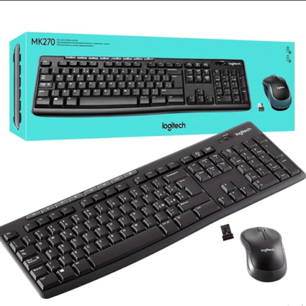 LOGITECH  WIRELESS COMBO-KEYBOARD + MOUSE MK270
