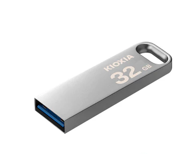 Kioxia TransMemory U366 32GB Flash Drive USB 3.2 Metallic 100MB/s read