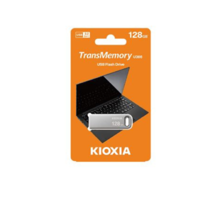 Kioxia TransMemory U366 128GB Flash Drive USB 3.2 Metallic 100MB/s read