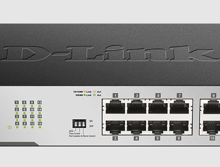 D-Link DGS-1016D/B 16-port 10/100/1000Base-T Unmanaged Switch