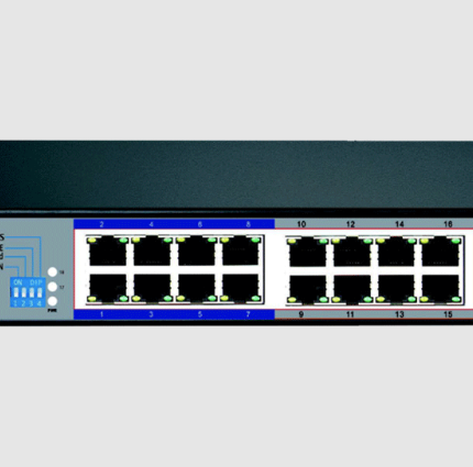 D-Link DES-F1016P-E 16-port Fast Ethernet Unmanaged Long Range 250m PoE+ Surveillance Switch with 16 PoE ports