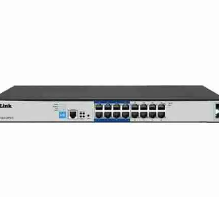 D-Link DGS-F1210-18PS-E 16-port Gigabit Long Range 250m PoE+ Smart Switch with 16 PoE ports, 2 SFP ports