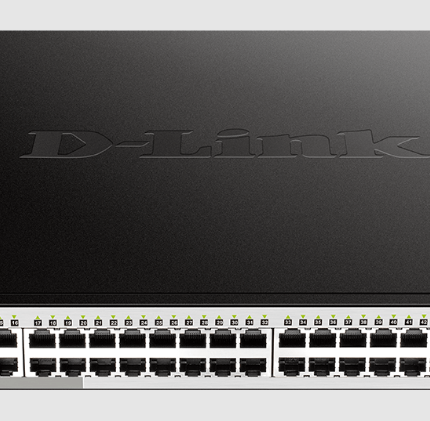 Dlink DGS-1210-52MP 48-Port 10/100/1000BaseT PoE + 4 Gigabit SFP ports Web Smart Switch, 370W PoE budget. (802.3af/802.3at support)