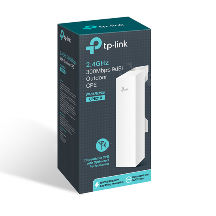 TP-Link CPE210 2.4Ghz 300Mbps 9dBi Outdoor CPE
