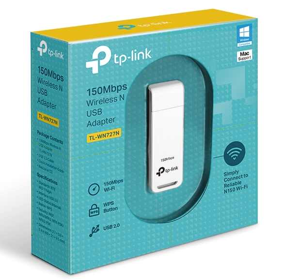 TP-Link TL-WN727N 150Mbps Wireless USB Adapter