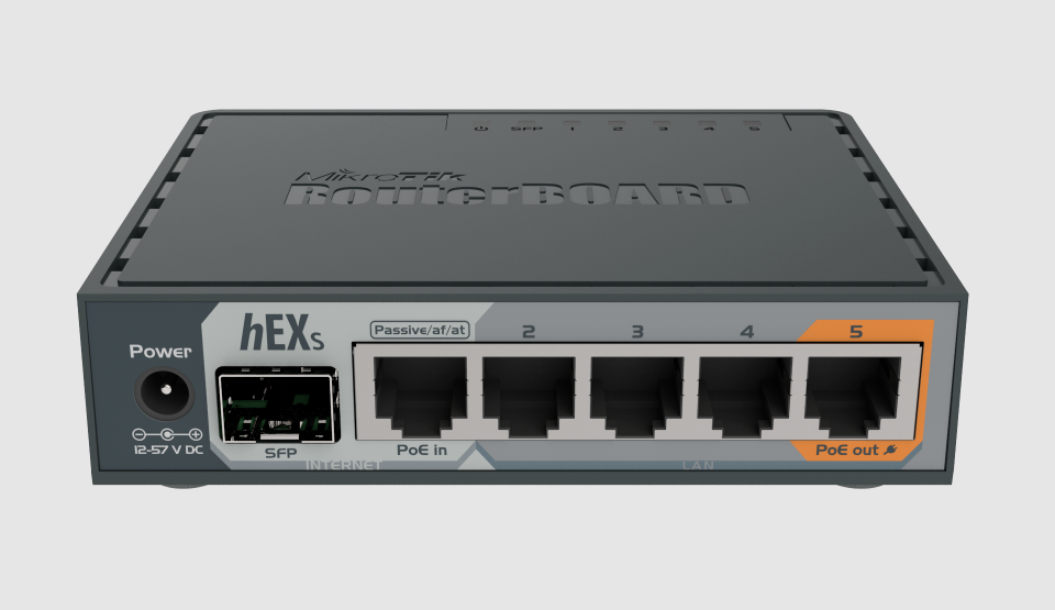Mikrotik RB760iGS hEX S 5x Gigabit Ethernet SFP Dual Core 880MHz CPU