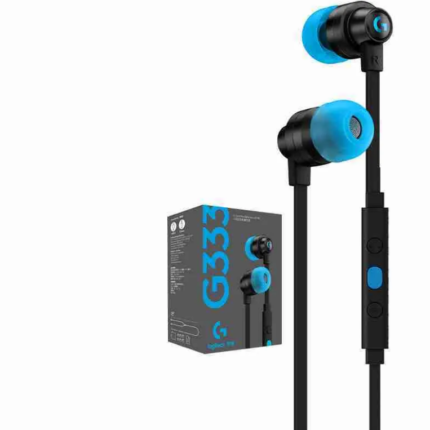 LOGITECH G333 Gaming Earphones - BLACK - 3.5 MM - EMEA
