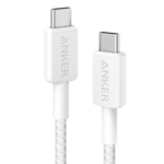 ANKER 322 USB-A TO USB-C CABLE (3FT BRAIDED) WHITE