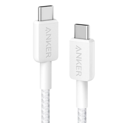 ANKER 322 USB-A TO USB-C CABLE (3FT BRAIDED) WHITE