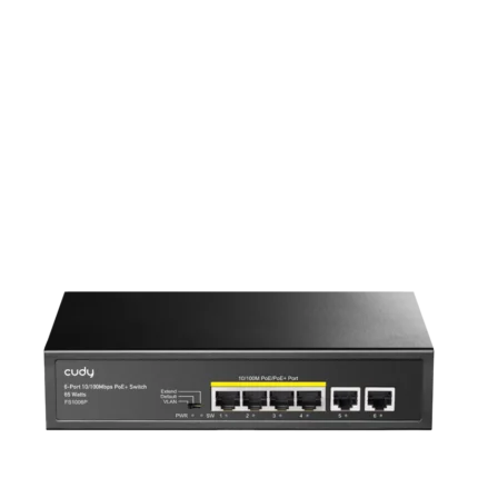 D-Link DGS-F1006P-E 250M 6-Port 1000Mbps Switch with 4 PoE Ports and 2 Uplink Ports