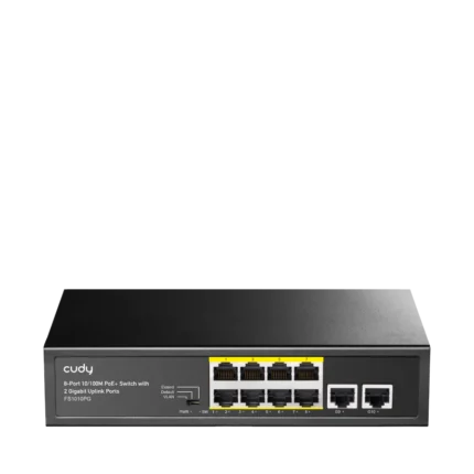 8-FE PoE Switch with 2 Uplink GbE